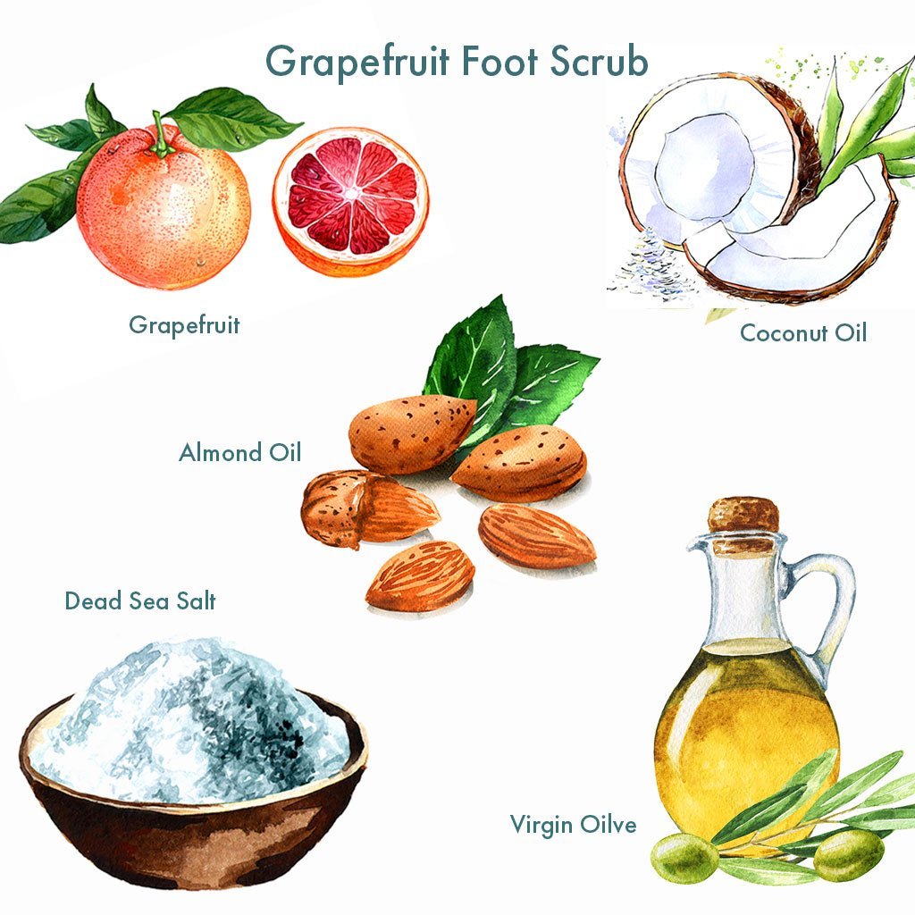 Grapefruit-Foot-Scrub